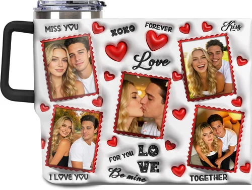 Miniatura 16 de Taza Personalizada de Viaje con Aislamiento al Vacío Personalizable con Tus Fotos y Texto Taza de Café Regalo de Navidad Cumpleaños