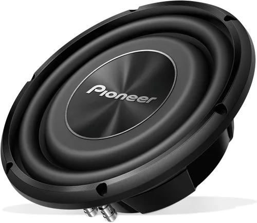 PIONEER Serie A TS-A2500LS4 Subwoofer de 10” – 1200W Máx, Diseño de Montaje Superficial, Bajo Profundo en Espacios Reducidos