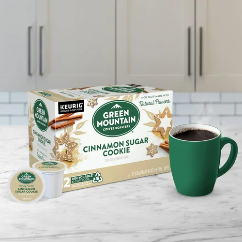 Miniatura 7 de Green Mountain Coffee Selecciones Estacionales de Café Galleta de Canela y Azúcar por Servicio Keurig K-Cup Pods, Café Tueste Claro, 12