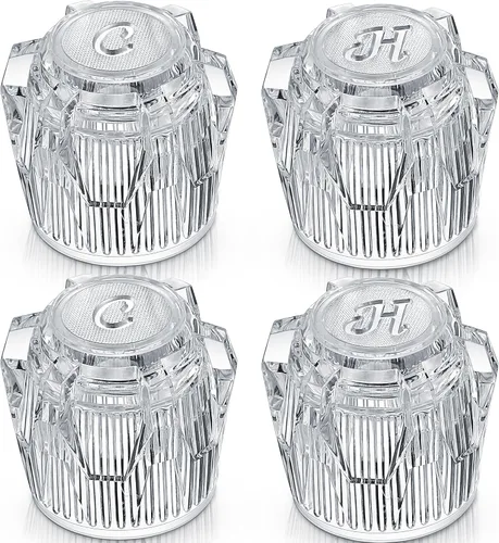 Dreyoo 2 pares de pomos de repuesto para regadera, compatibles con Phoenix Mobile Home para fregadero, bañera o ducha, piezas de pomos de bañera,
