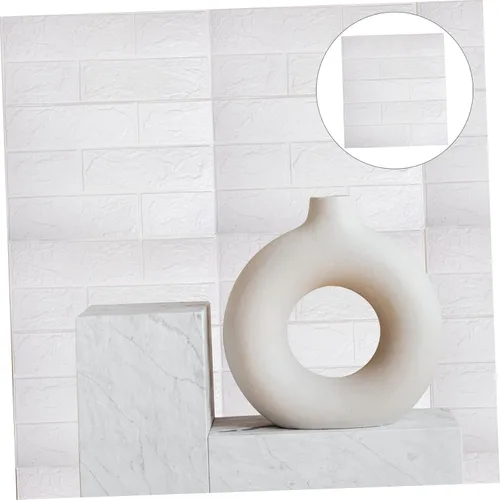 Miniatura 4 de DOITOOL 20 calcomanías de pared estéreo 3D, calcomanías de pared 3D, paneles de pared 3D, paneles de pared de ladrillo sintético 3D, calcomanías