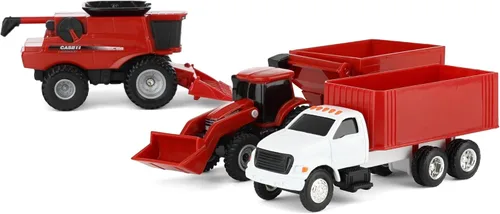 Miniatura 3 de ERTL 1/64 Collect N Play Case IH Harvest - Juego de 4 piezas ZFN47004