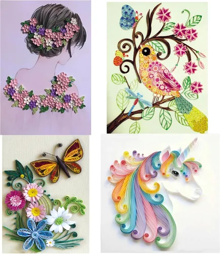 Miniatura 4 de Konsait Paquete de 20 accesorios de papel para plumas, suministros de relleno para adultos, manualidades de dibujo de bricolaje
