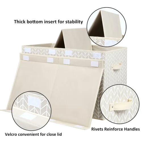 Miniatura 3 de Mayniu Caja de almacenamiento de juguetes tipo baúl para niños con tapa, organizador resistente de juguetes para niños, niñas, niños, sala de estar