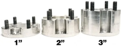 Miniatura 2 de Carrito de golf universal de 1 pulgada espaciador de rueda hecho de aluminio Billet utiliza rosca estándar de tuerca Se vende por par