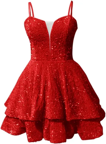 Vestidos de lentejuelas para adolescentes, con tirantes delgados, brillantes, sexy, sin espalda, ajustados, cortos, vestidos de cóctel 2024