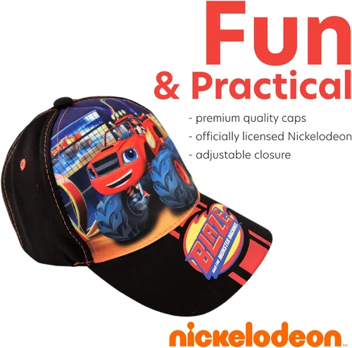 Miniatura 3 de Nickelodeon Gorra de béisbol de algodón ajustable Blaze and The Monster Machines para niños niño