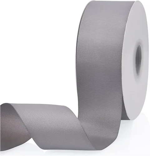 Miniatura 127 de Cinta de grogrén de doble cara de color liso azul bebé de 1-1/2 pulgadas x 50 yardas para envolver regalos, bodas, fiestas, manualidades, lazos