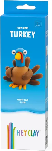 Miniatura 15 de HEY CLAY Forest Animals - Claymate Bear - Kit de arcilla seca al aire con 3 latas y herramientas de escultura con divertidas instrucciones