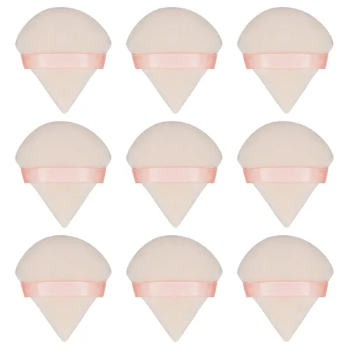 Miniatura 10 de 16 Esponjas de Maquillaje Triangulares, Esponja de Maquillaje Facial para Polvo Suelto Corporal Herramienta de Belleza Rosa