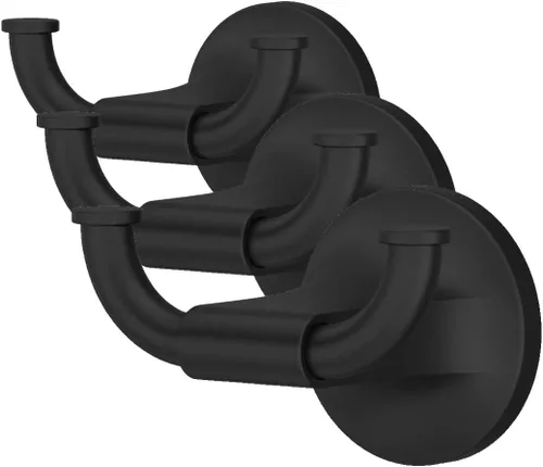 Miniatura 7 de Pfister Pfirst - Toallero moderno para baño, 24 pulgadas, montado en la pared, atornillado, acabado negro mate, BTBPFM2B Mate negro