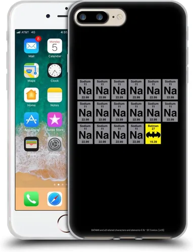 Miniatura 341 de Head Case Designs Funda de gel con licencia oficial de Batman DC Comics Bat Signal Logos [protección de grado militar] compatible con Apple iPhone 7