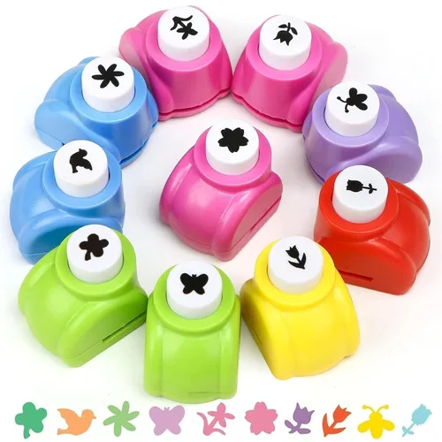 Miniatura 8 de LOVEINUSA Juego de 10 perforadoras con forma de animal terrestre para manualidades, álbumes de recortes, papel de seda para bolsas de regalo, papel
