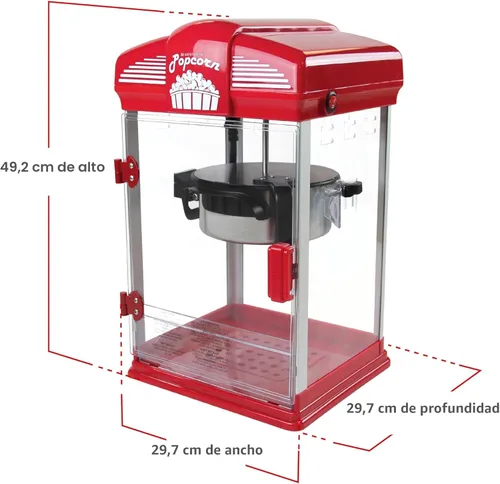 Miniatura 6 de Máquina de palomitas de maíz de cine West Bend 82515 - Rojo