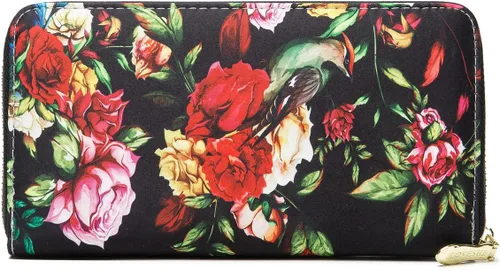 Miniatura 23 de Cartera de mano para mujer, estilo bohemio, con RFID, elegante, espaciosa con correa para viajes, capacidad para tarjetas, teléfono, dinero