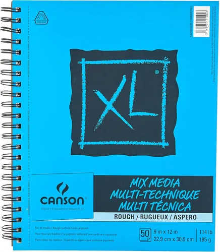 Miniatura 11 de Canson XL Series Cuaderno de Media Mix, Textura Rugosa, Alambre Lateral, 7x10 pulgadas, 50 Hojas – Papel de Arte Grueso para Acuarela, Gouache