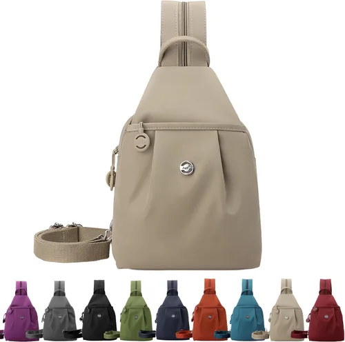 Miniatura 8 de Bolsa de viaje antirrobo 3 en 1 de alta calidad, impermeable, de 2 vías, mochila cruzada para mujer, Negro, Mediana, Moda