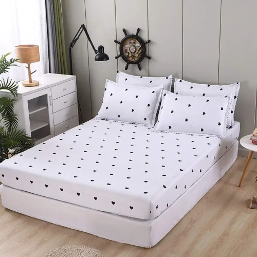 Miniatura 18 de Feelyou Juego de sábanas bajeras con estampado de mármol, tamaño Queen, elegante, de lujo, color negro, para niños, adolescentes, adultos