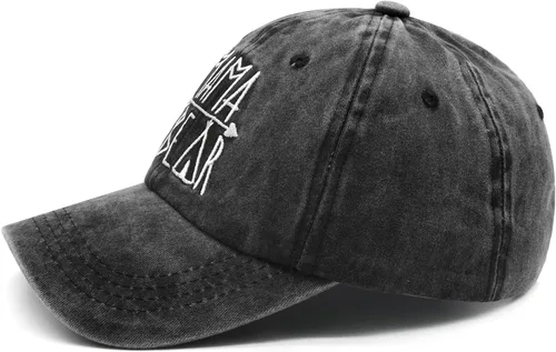 Miniatura 3 de Gorra de béisbol bordada para mujer, diseño vintage de mezclilla desgastada