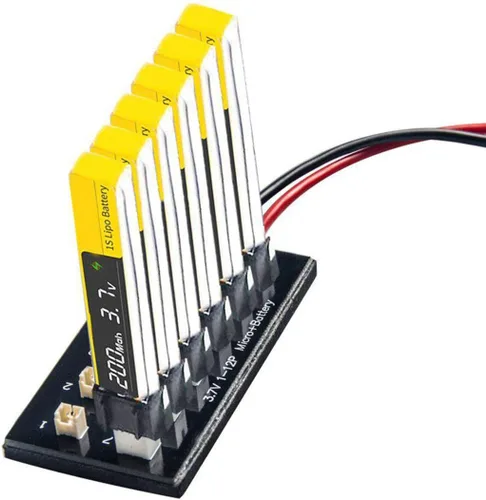 Miniatura 4 de E-outstanding Paquete de 1 placa de carga de equilibrio de batería Lipo de 3.7 V, 1S Ultra Micro JST-PH Paralelo Connect Plate Blade Inductrix