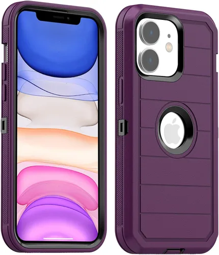 Miniatura 14 de AICase Funda para iPhone 11, resistente protección contra caídas, cuerpo completo, resistente, a prueba de golpes, militar, resistente, duradera
