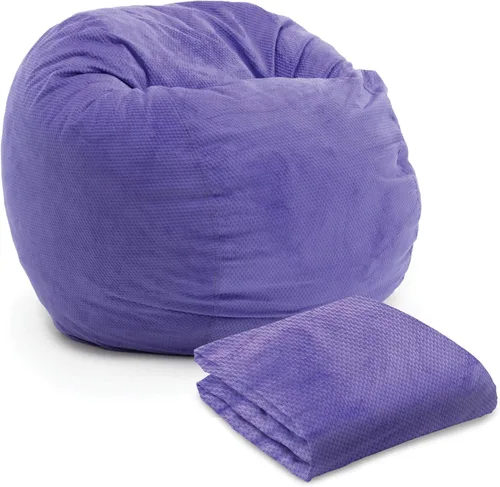 Miniatura 14 de CordaRoy's Funda para puf de felpilla tamaño Queen (el puf se vende por separado), selva tropical