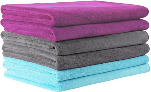 Miniatura 45 de JML Toallas de microfibra, juegos de toallas de baño (paquete de 6, 27 x 55 pulgadas), extra absorbentes, de secado rápido, multiusos, para baño