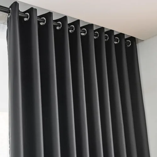 Miniatura 5 de Cortinas Opacas Beige para Ventanas de 54 Pulgadas de Largo, Juego de 2 Paneles con Ojales, Cortinas Opacas que Ahorran Energía, Reducen el Ruido
