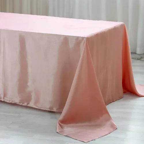 Miniatura 47 de Efavormart - Mantel rectangular de satén, 90 x 132 pulgadas, suave, oblongo, lavable, mantel decorativo de tela sedosa para bodas, fiestas, Plata