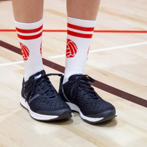 Miniatura 6 de ChalkTalkSPORTS Calcetines de voleibol de alto rendimiento Pelota clásica Jóvenes y adultos Varios colores Calcetines de voleibol a media