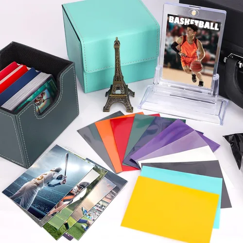 Miniatura 6 de 100 unidades de fundas mate para tarjetas de intercambio, fundas protectoras de tamaño estándar, protectores de mazo de cartas para tarjetas
