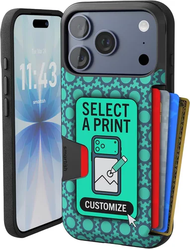 Miniatura 123 de Smartish - Funda tipo cartera para iPhone 11, diseño de cartera volumen 1 [delgada + protectora] con tarjetero - probada para caídas con ranura