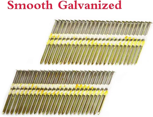 Miniatura 2 de Clavos de Marco de 3 1/4 Pulgadas, Clavos de 21 Grados con Vástago Liso de Plástico Engarzados para Clavadora de Marco, 3 1/4 x.131, (500 por Caja)
