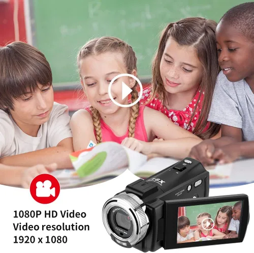 Miniatura 5 de Videocámaras ORDRO HDV-V12 - Videocámara HD 1080P, grabadora de vídeo, cámara de visión nocturna por infrarrojos con tarjeta de memoria de 16G y 2