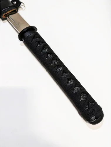 Miniatura 3 de NLX Espada Samurai Wakizashi de espiga completa de 30.5 pulgadas con acero de resorte de 2.559 in con vaina envuelta en piel sintética