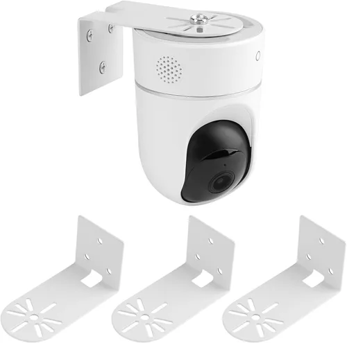 Miniatura 7 de UYODM Paquete de 2 soportes adhesivos de pared de metal compatibles con Eufy Security Solo Indoor Cam E220 y P24, sin taladrar VHB Stick On