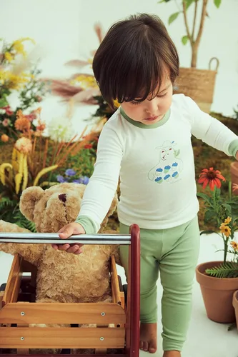 Miniatura 4 de moimoln Sibling - Pijama de algodón suave y cálido a juego, de manga larga, de 6 meses a 8 años