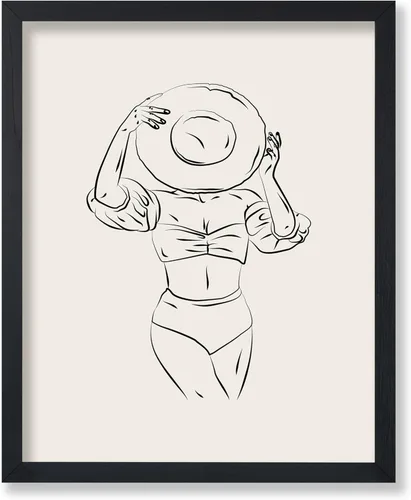 Miniatura 91 de Poster Master Póster de peonías – Estampado de flores retro – Ilustración floral – Ilustración en blanco y negro – Diseño de línea y abstracto