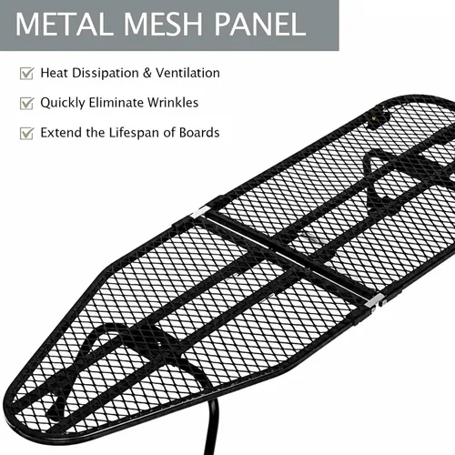 Miniatura 4 de SheeChung Tabla de Planchar Pequeña de Mesa 32" L x 12" A, Tabla de Planchar Plegable con Descanso para Plancha, Base de Metal de Malla, Funda