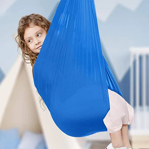 Miniatura 5 de Columpio sensorial para adultos, columpio de terapia para niños, hamaca elástica para niños, columpio sensorial para interiores y exteriores, silla