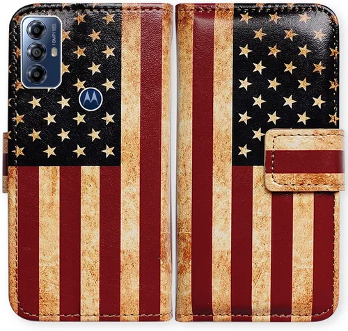 Miniatura 22 de Bcov Funda para Moto G Play 2023, diseño de pájaro negro y verde con tapa para teléfono con ranura para tarjetas, soporte para Motorola Moto G Play