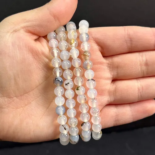 Miniatura 295 de Gem Avenue Handmade Round Bead Stretch Bracelet Unisex Natural Stone Beaded Jewelry for Men & Women, Elastic Wristband for Daily Wear