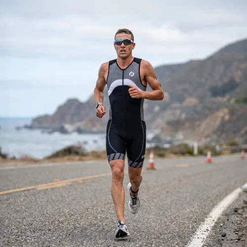 Miniatura 7 de SLS3 Traje de Triatlón para Hombre - Trisuit Premium para Hombre - Kit de Triatlón sin Mangas, de Secado Rápido con Bolsillo Grande en la Espalda