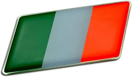 Placa de identificación con emblema de la bandera italiana de Italia, rara para Lamborghini 350GT 400GT 2+2 Miura Espada Islero Jarama Urraco