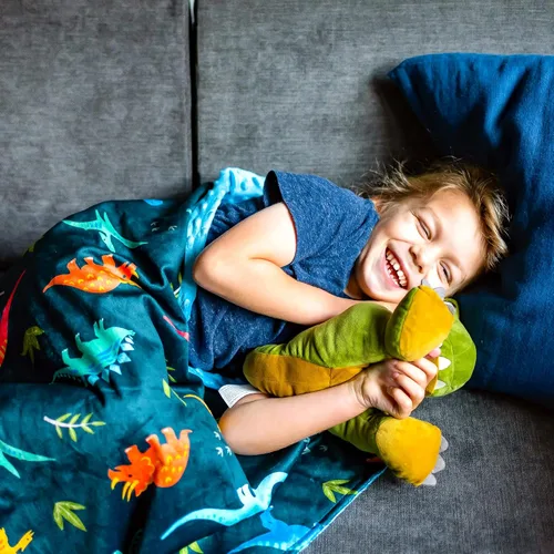 Miniatura 2 de Wildkin Manta de felpa para bebé – Suavidad y comodidad, ideal para niños pequeños, viajes y guardería - Dinosaurios del Jurásico Dinosaurios