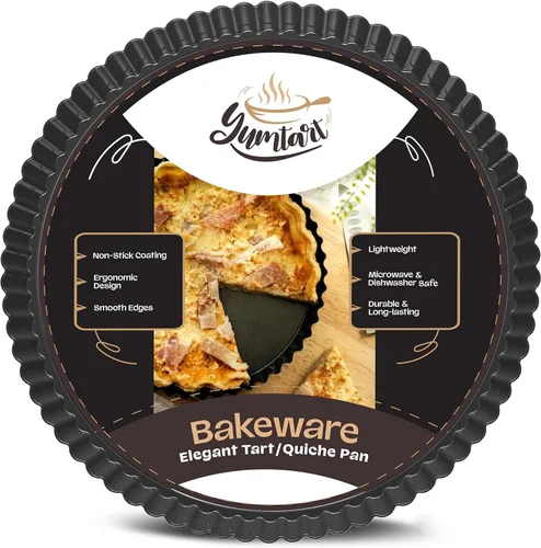 Miniatura 8 de Sartén redonda de 4 pulgadas, 8 piezas, molde para tartas con fondo falso, sartén para tarta y quiche con parte inferior extraíble, sartén