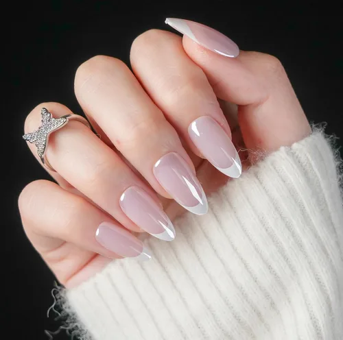 Miniatura 13 de 30 uñas postizas a presión de almendra, ajuste supremo y uñas de gel suave natural, 15 tamaños, kit de uñas postizas reutilizables con caja
