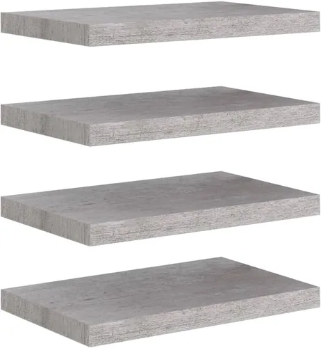 Miniatura 14 de Estantes flotantes de pared, juego de 4 estantes decorativos para montar en la pared, estante colgante con soportes invisibles para decoración