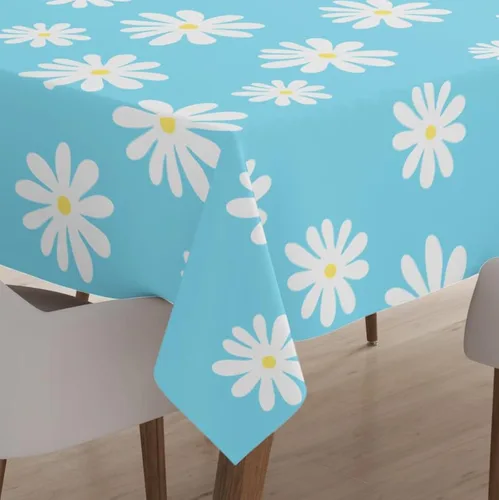 Miniatura 11 de Encasa XO Mantel de comedor – 57 pulgadas – Redondo (4.7 pies) para 4 plazas Algodón, lavable a máquina, mantel redondo Manteles para bodas