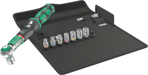 Wera 05075830001 Safe-Torque A 1 juego 1, juego de llaves dinamométricas, accionamiento de cabeza cuadrada de 1/4", 2-12 Nm, 10 piezas